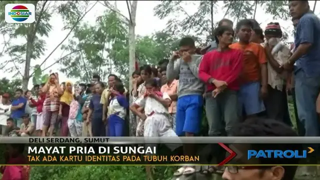 Mayat pria paruh baya ditemukan warga terapung di aliran Sungai Serdang, Desa Serdang, Kabupaten Deli Serdang Sumatera Utara. 
