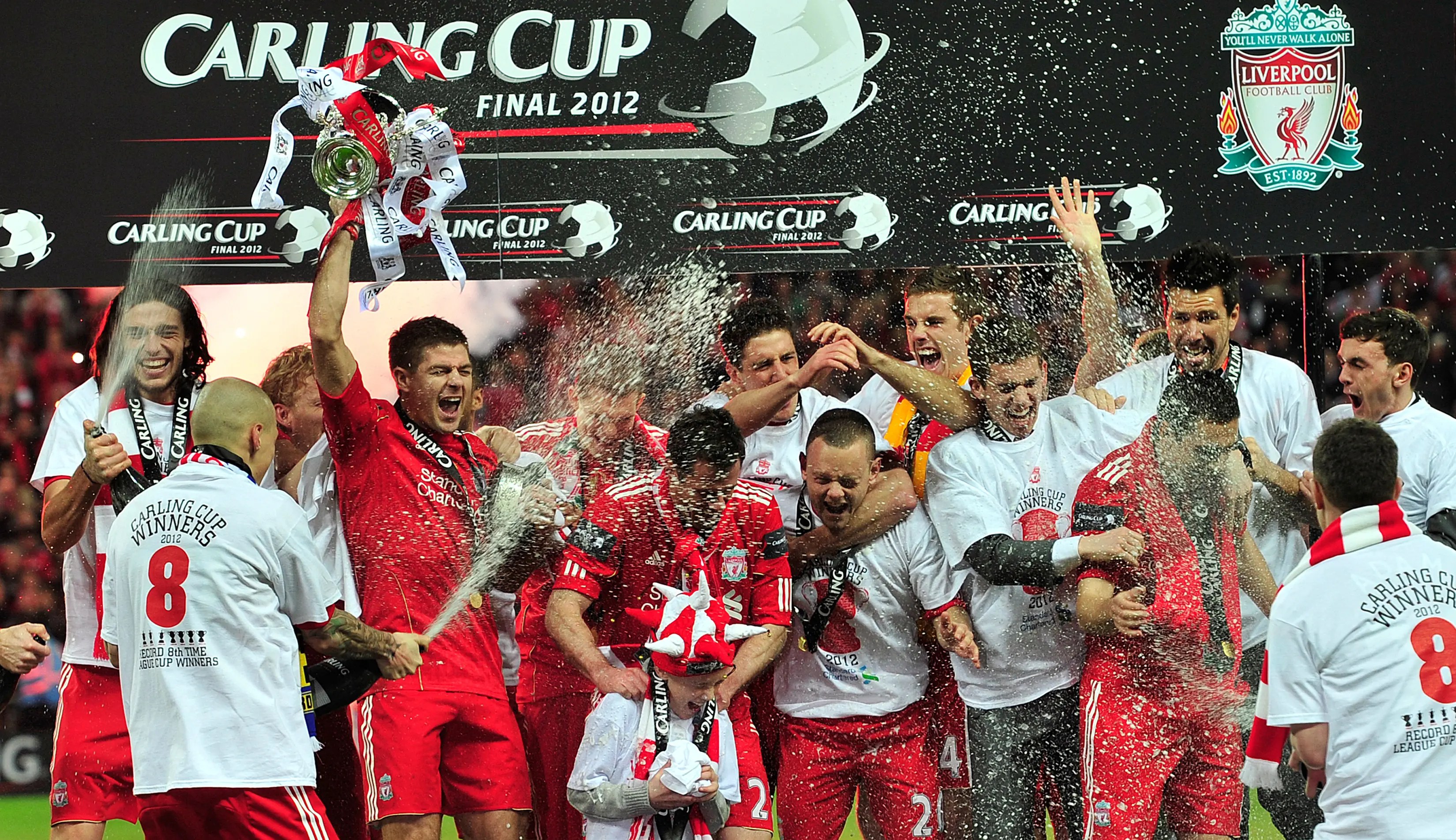 Liverpool memenangkan Piala Liga Inggris 2012. (AFP/Glyn Kirk)