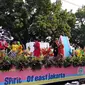 Parade mobil hias ramaikan Jakarnaval 2018. (Liputan6.com/Ika Defianti)