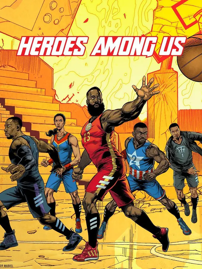 Kumpulan Superhero Marvel dalam Koleksi Sepatu Basket Adidas