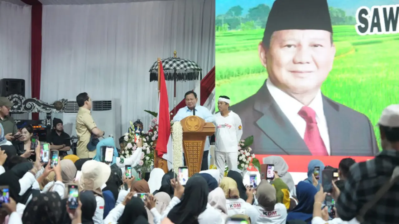 Di Kabupaten Subang, Prabowo Subianto Berpesan Ini Untuk 'Emak-emak'