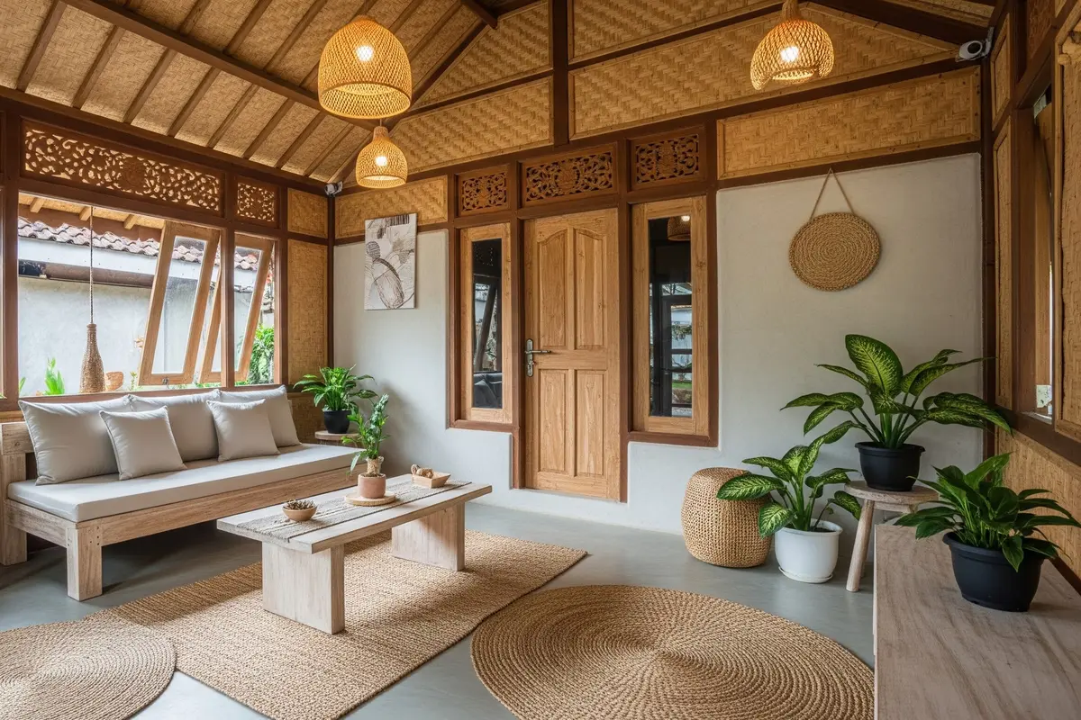 Desain Rumah Kampung Kecil Tapi Nyaman dan Tidak Panas Tanpa AC