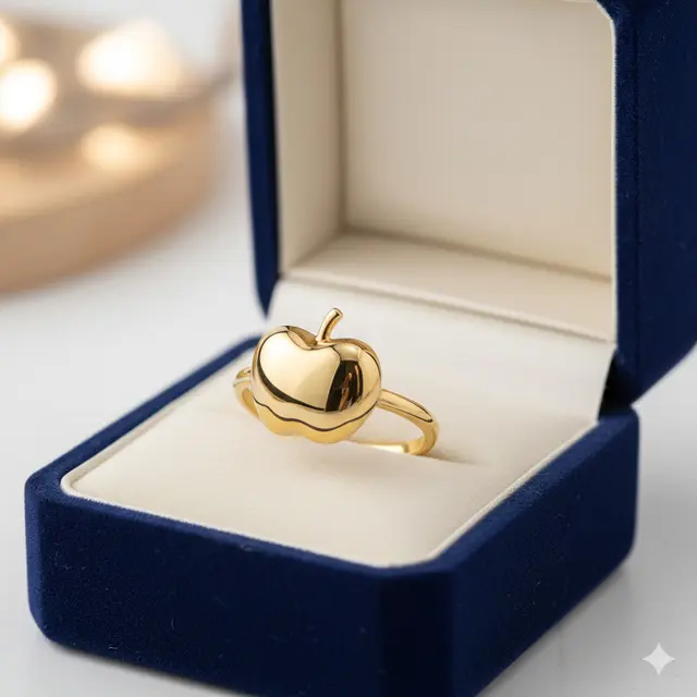 7 Model Cincin Emas Apel yang Manis dan Elegan, Simbol Cinta Sekaligus Gaya Modern