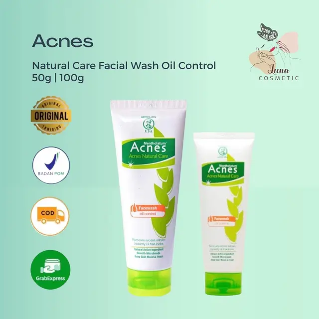 Pembersih Wajah Acnes Natural Care Oil Control