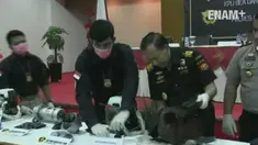 Kantor Bea Cukai pelabuhan Tanjung Priok dan Polres Pelabuhan menggagalkan penyelundupan sabu di dalam tas wanita dan pompa air