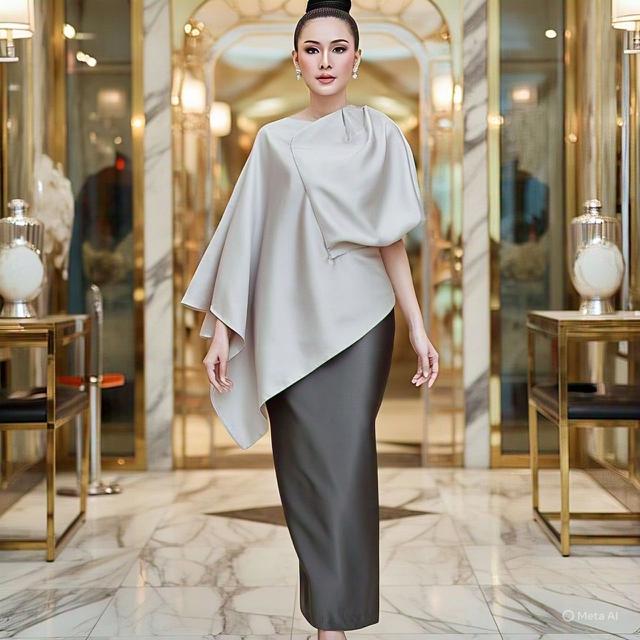 Kebaya Modern dengan Potongan Cape