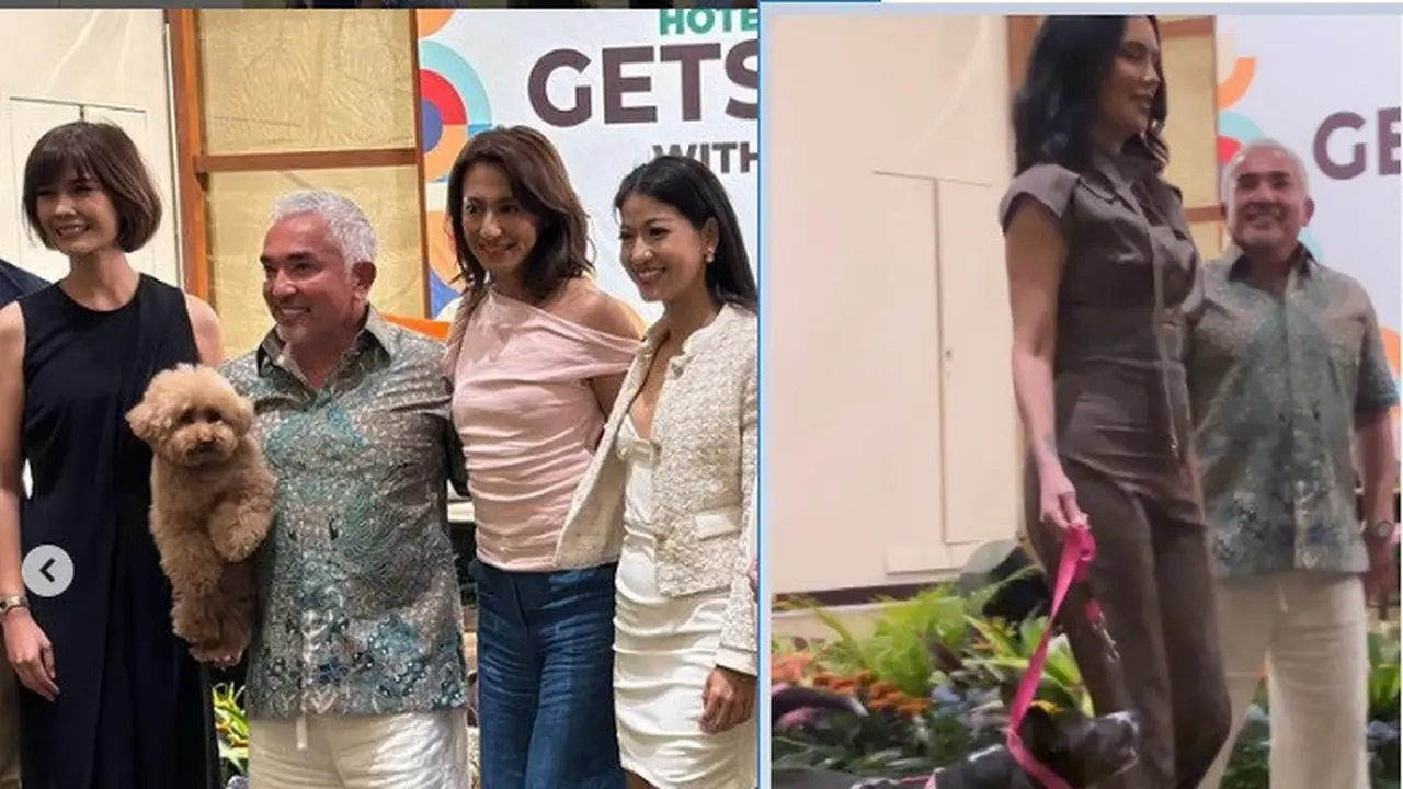 Sophia Latjuba dan sederet artis Indonesia bertemu Cesar Milan (Foto: instagram Kerenina_sunny/sophia_latjuba88)
