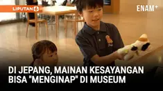 Di Museum Seni Modern Nasional Tokyo, anak-anak bisa menitipkan mainan kesayangan mereka untuk "menginap" di museum.