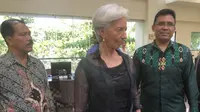 Managing Director International Monetary Fund (IMF) Christine Lagarde melakukan kunjungan kerja ke Bali, Jumat (2/3/2018).