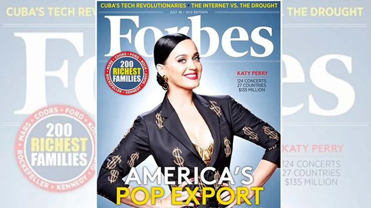 Katy Perry Sukses Tembus Jadi Selebriti Terkaya Versi Forbes