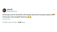 Ekspektasi Orang tentang Nama Sesuatu Tak Sesuai. (Sumber: X/ofcstoredress)