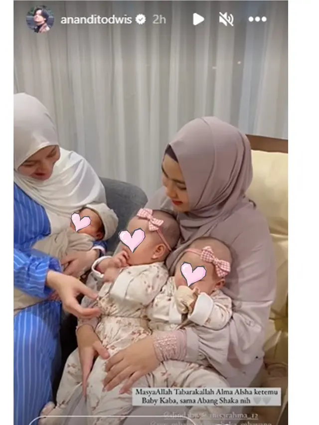 6 Momen Anisa Rahma Jenguk Bayi Dinda Hauw, Sama-Sama Ibu Dua Anak
