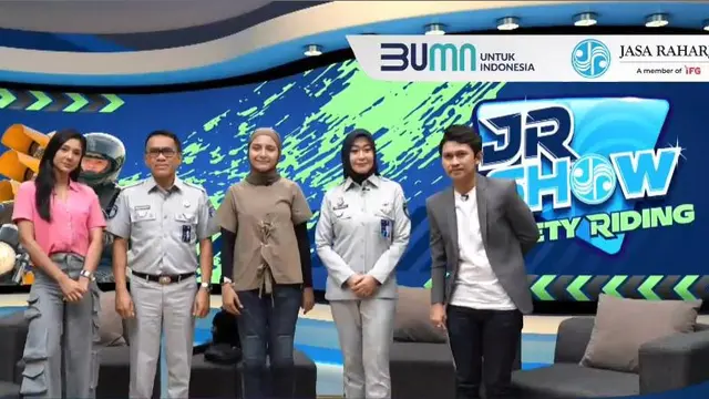 Program Talkshow Jr Show Safety Riding ini akan mengupas upaya PT Jasa Raharja dalam mengedukasi masyarakat tentang keselamatan dan keamanan berkendara dijalan raya.