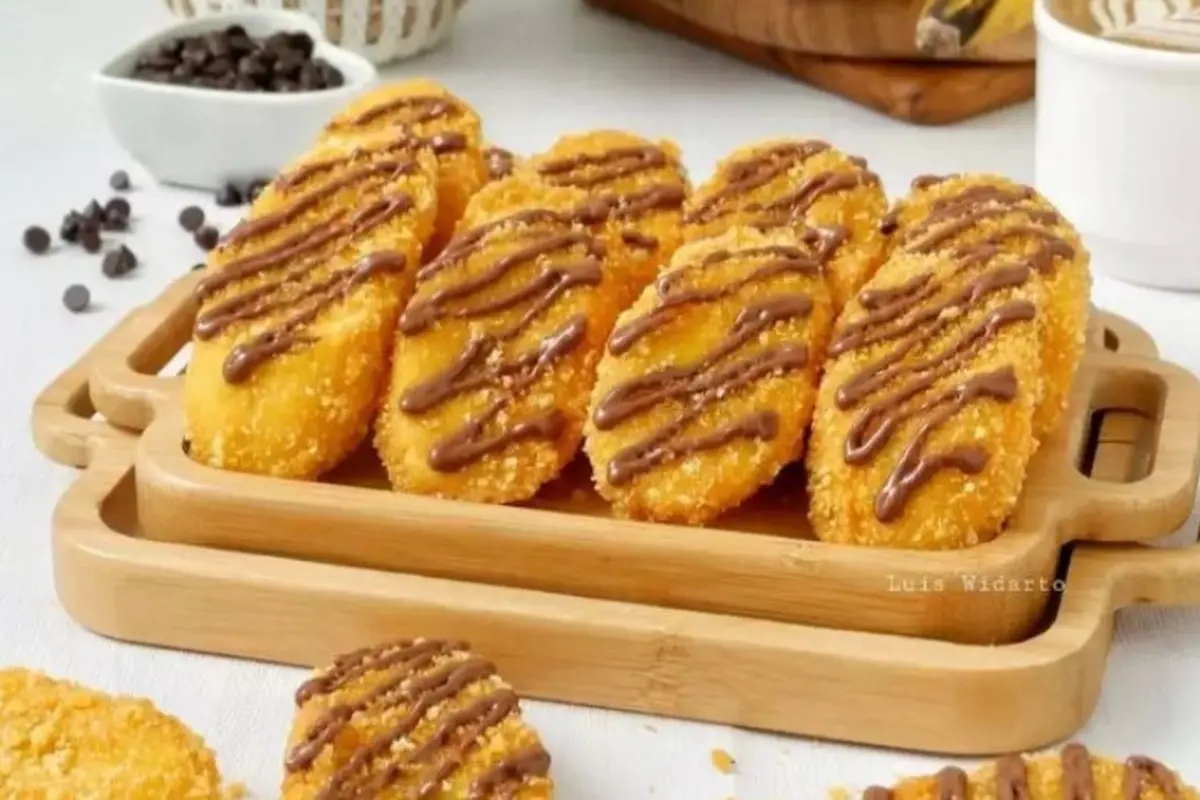 Pisang Goreng Cokelat Krispi.
