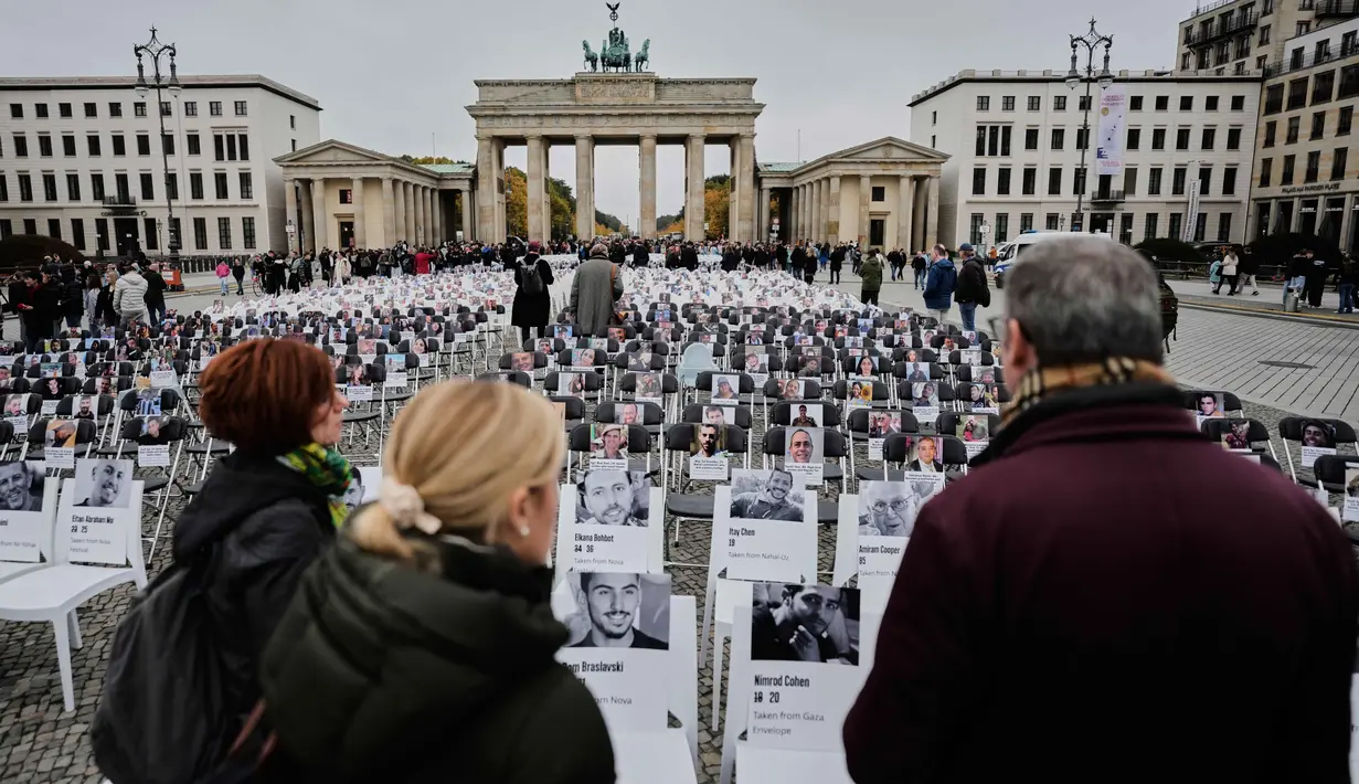 Hari ini, 7 Oktober 2023, tepat dua tahun serangan militan Hamas terhadap Israel. (AP Photo/Markus Schreiber)