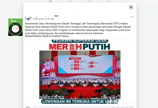 Heboh kabar pegawai Koperasi Merah Putih gajinya bisa tembus Rp8 juta, ini faktanya