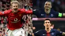 Manchester United dan PSG merupakan satu dari sekian tim besar eropa yang memiliki catatan sejarah yang besar. Tidak mengherankan jika terdapat beberapa pemain yang pernah membela kedua klub tersebut. (Kolase Foto AFP)