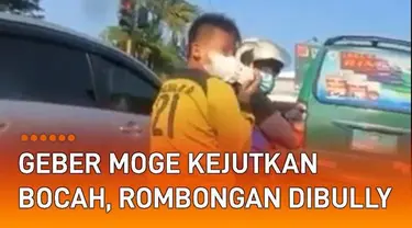 Tak jarang kita menemukan pengendara dengan tingkah nyeleneh di jalanan. Seperti baru-baru ini viral video aksi yang diunggah pengemudi motor gede (moge). Rombongan moge menggeber motornya hingga buat kaget seorang bocah.