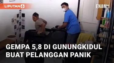 Gempa M 5,8 mengguncang Gunungkidul, Yogyakarta, pada Senin (26/8/2024) . Gempa terjadi pada pukul 19.57 WIB, membuat panik warga setempat