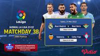 Link Live Streaming Liga Spanyol 2021/2022 Matchday 38 di Vidio, Sabtu 21 Mei 2022. (Sumber : dok. vidio.com)