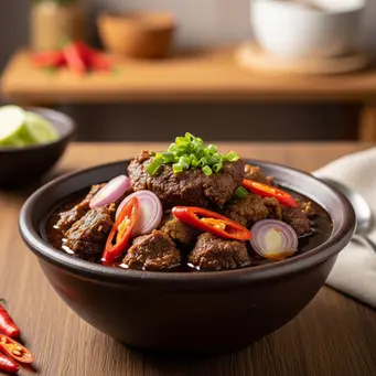 Krengsengan Daging Tanpa Petis ala Rumahan (Gemini AI)