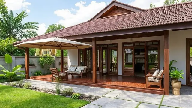 8 Model Teras Depan Rumah Kampung Sederhana yang Menawan dan Nyaman