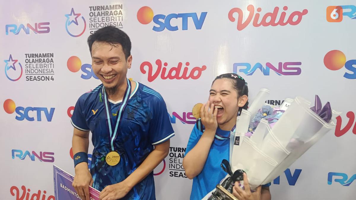Ziva Magnolya dan Mohammad Ahsan Juara Badminton TOSI Season 4, Kalahkan Raffi Ahmad - Bellaetrix