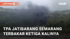 Kebakaran melanda TPA Jatibarang di Kota Semarang, Jawa Tengah. Kebakaran terjadi pada Senin (19/8/2024) sekitar pukul 13.00 WIB