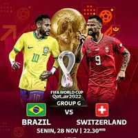 Akibat cedera, Neymar dan Danilo dipastikan absen dari pertandingan Brazil vs Switzerland