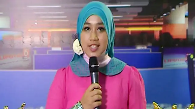 Irmalia Septiana Pengunjung Peserta Presenter di Indonesia Broadcaster Expo 2013