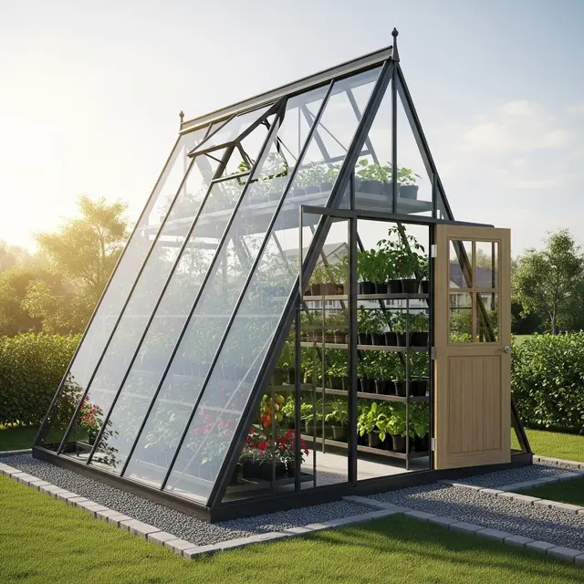 Model Greenhouse Rumahan (AI Generated)