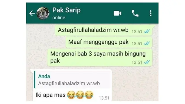 10 Chat Murid dengan Guru Ini Isinya Bikin Geleng Kepala