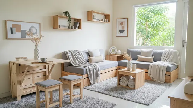 5. Ide Pembagian Ruang Rumah Kecil Agar Luas dan Terasa Lega di 2025 /Ilustrasi gambar AI