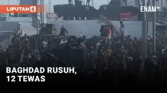 Aparat keamanan Irak terapkan aturan jam malam usai bentrokan berdarah pecah di kota Baghdad hari Senin (29/8). Sedikitnya 12 warga tewas dalam aksi unjuk rasa yang dipicu mudurnya ulama Irak Moqtada Sadr dari panggung politik.