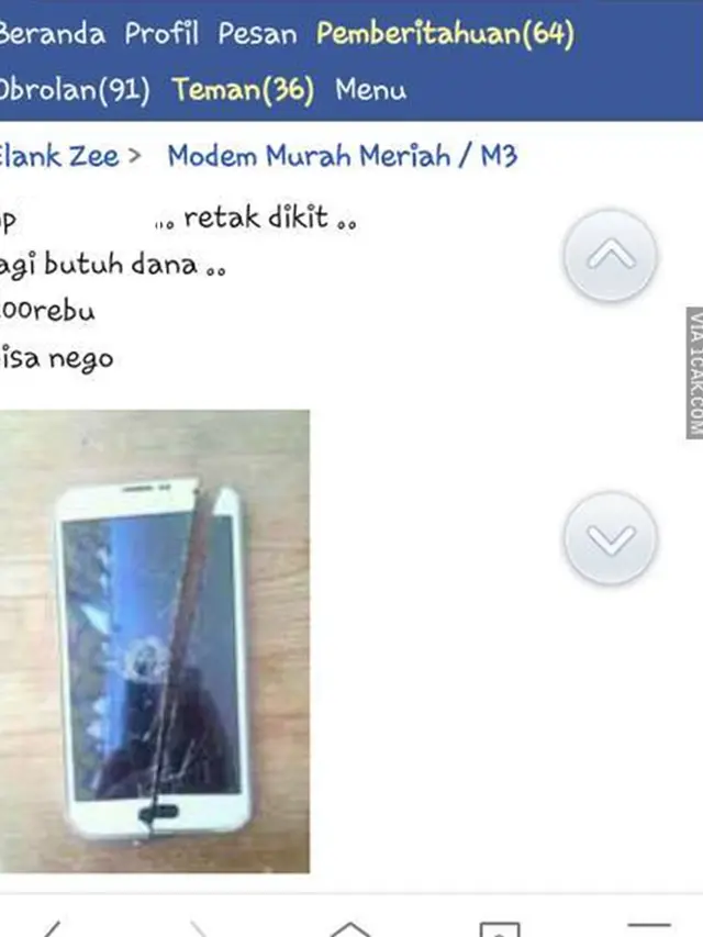 6 Status Facebook Jual Handphone Ini Nyelenehnya Bikin Tepuk Jidat