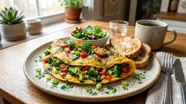 Sayuran untuk Isian Omelet yang Bergizi