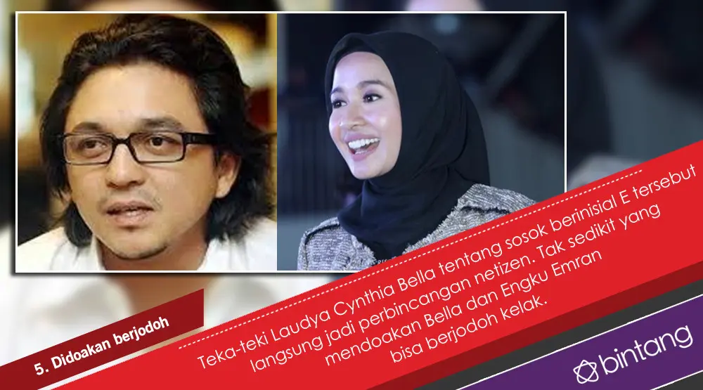 Teka-teki Kedekatan Laudya Cynthia Bella dan Engku Emran. (Foto: via ooomedianetwork.blogspot.com dan Galih W. Satria‏, Desain: Nurman Abdul Hakim/Bintang.com)