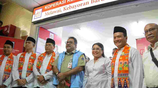 Wakil Gubernur (Wagub) DKI Jakarta, Rano Karno di Koperasi Merah Putih kawasan Melawai, Kebayoran Baru, Jakarta Selatan.