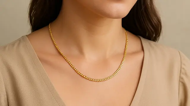 Kalung Emas Model Singapur 3-5 Gram Terbaru/Ilustrasi gambar oleh AI