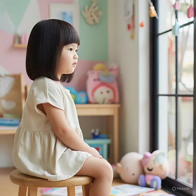 Model Rambut Bob Anak Perempuan