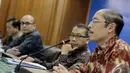 Direktur Asia Timur dan Pacific Tumpa Hutagalung saat memberikan keterangan pers tentang perkembangan isu bilateral di kawasan Asia Timur serta perlindungan WNI di Luar Negeri, Jakarta, Kamis (18/12/2014).(Liputan6.com/Johan Tallo)