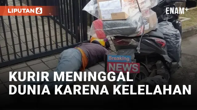 VIRAL KURIR MENINGGAL DUNIA SAAT TENGAH ANTAR BARANG, DIDUGA KARENA KELELAHAN