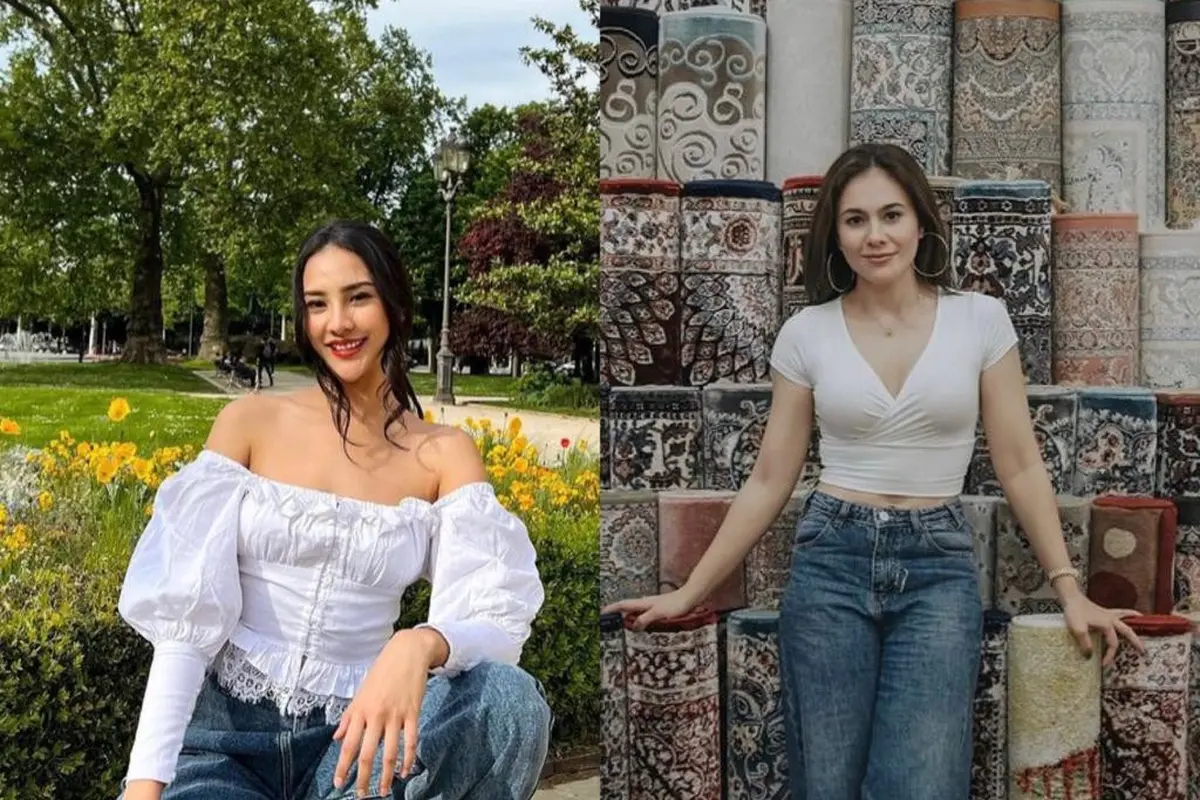 8 OOTD Baju Putih dan Celana Jeans ala Anya Geraldine hingga Wulan Guritno