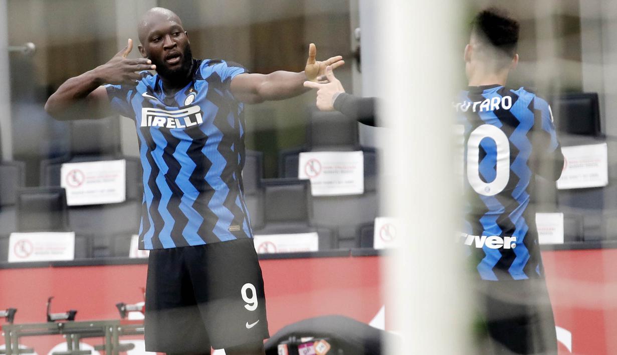 Jika duet striker paling berbahaya ini terus konsisten hingga ujung kompetisi bukan tak mungkin Inter Milan akan meraih Scudetto musim ini. (AP Photo/Antonio Calanni)