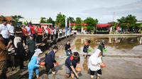 PT PGN Tbk selaku Subholding Gas Pertamina mendukung program ketahanan pemerintah melalui budidaya padi Biosalin di pesisir utara Semarang, tepatnya di Kel. Mangunharjo, Kec. Tugu, Kota Semarang