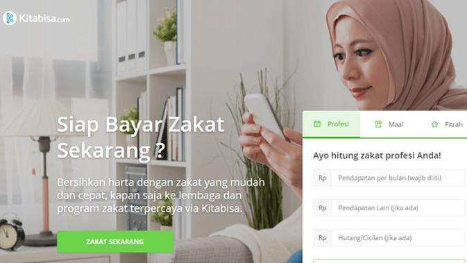 Bayar zakat fitrah di Kitabisa.com. (Doc: Kitabisa)