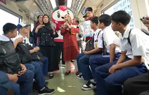 LRT Jabodebek Jadi Ruang Belajar Kesehatan Gigi Murid SLB