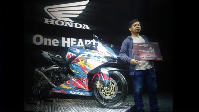 Muhaimin Firdaus modifikasi kreatif CBR250RR Virtual Modification Challenge 2018.