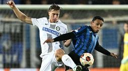 Atalanta meraih tiga poin penting sekaligus membawa satu kaki mereka menapak ke babak 16 besar Liga Europa 2023/2024 usai mengalahkan tamunya dari Austria Sturm Graz. (GABRIEL BOUYS / AFP)