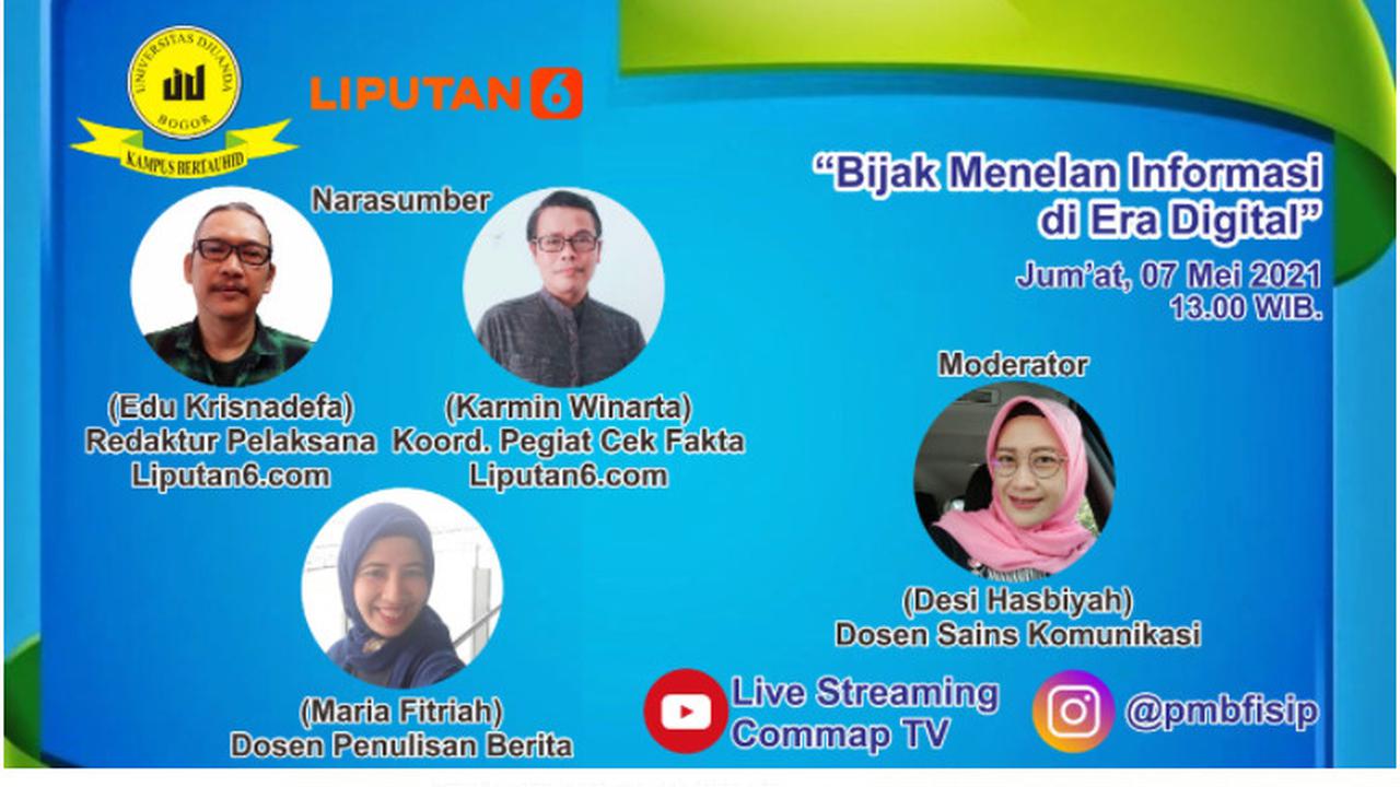 Perkembangan era digital harus disikapi dengan bijak agar kita tidak ikut berperan dalam menyebar hoaks